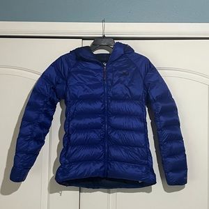 REI hooded down puffy coat